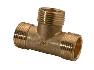 TDM Brass 20801 vītņots T-veida savienojums 1" x 1" x 1" ar iekšējo vītni
