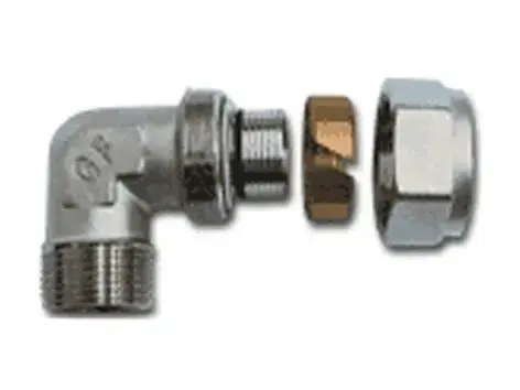 TDM Brass vītņveida leņķa veidgabals 1/2x20x2 I Photo 2