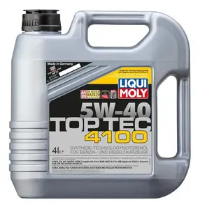 Liqui Moly Top Tec 4100 5W-40 motoreļļa, 4 litri