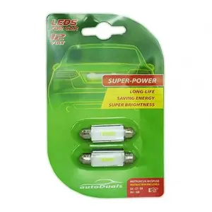 T-WAY C5W 41mm LED automašīnas spuldze, balta, 2 gabali