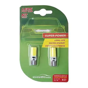 T-WAY AutoDuals T10 LED Canbus spuldze, balta gaisma, 2 gab.
