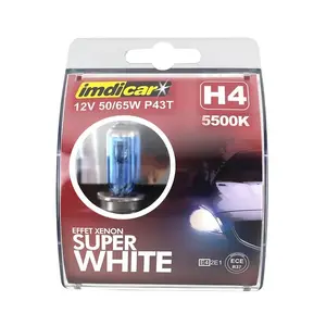 IMDICAR H4 Car Bulb White 2 Pieces