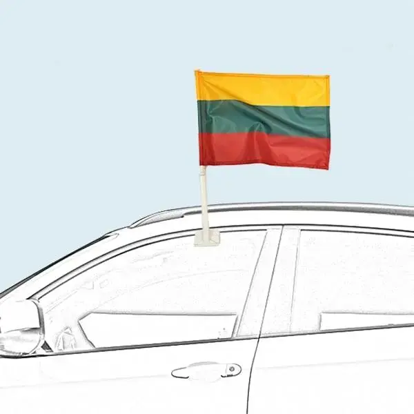 Автомобильный флаг Литвы AKA Baltic 30x50 см Photo 3