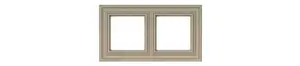 LIREGUS K14-345-02.R/ONC Double Frame for Electrical Accessories