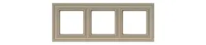 LIREGUS K14-345-03.R/ONC Triple Frame for Electrical Accessories