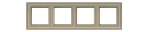 LIREGUS K14-345-04.R/ONC 4-Gang Frame