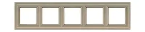 LIREGUS K14-345-05.R/ONC 5-Gang Decorative Frame
