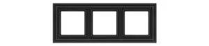 LIREGUS K14-345-03.R/ON59 3-Gang Decorative Frame
