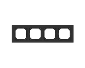 VILMA R04 QR 1000 4-Gang Frame, Black