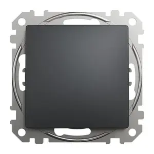 Schneider Sedna Design 1-gang switch, anthracite