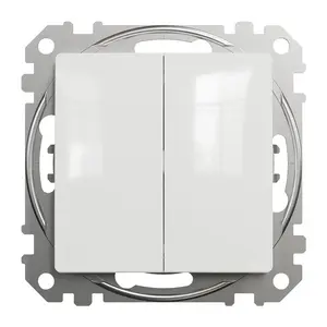 Schneider SDD111105 2-Gang Switch, White