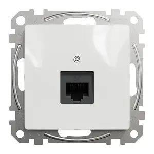 Schneider SDD111461 Computer Socket, White