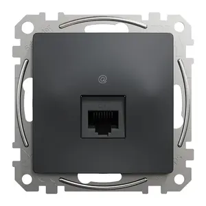 Schneider Sedna Design & Elements Computer Socket RJ45 Cat 6 UTP Anthracite