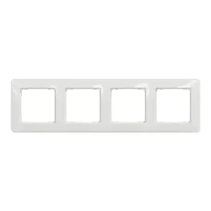 Schneider Sedna Design & Elements 4-gang frame, white
