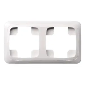 LIREGUS K14-135-02A/B 2-Gang Frame, Oak Finish