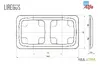 Двухместная рамка LIREGUS K14-135-02A/B, дуб Photo 2