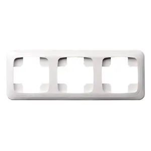 LIREGUS K14-135-03 3-Gang Frame, White