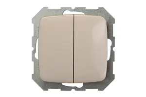 LIREGUS IJ5_10-003-01_A/S 1+1 Unframed Switch, Sand