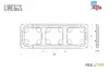 3-постовая рамка LIREGUS K14-135-03A/S песочная Photo 2
