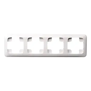 LIREGUS K14-135-04A/B 4-Gang Decorative Frame, White