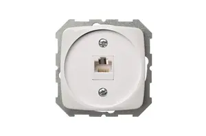 LIREGUS POWERPOINT 1-Gang RJ45 Data Socket Unframed White
