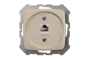 LIREGUS IKL-001-01A/S Single RJ45 Data Socket, Unshielded, Sand Color