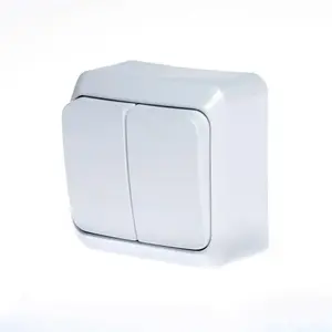 Schneider WDE001050 1-Pole 2-Circuit Switch White