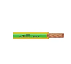Lietkabelis H07V-K instalācijas kabelis, 1 x 6 mm², dzelteni zaļš