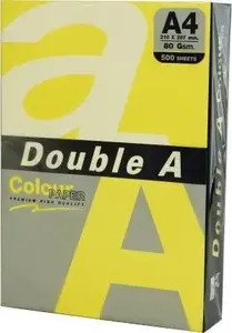 Double A A4 Copy Paper, 500 Sheets, Lemon