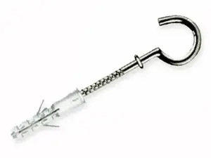 NYLON PLUG WITH SCREW HOOK 6X30 MM
