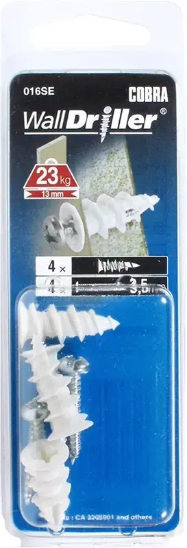 Cobra GKP Drywall Anchor 3.5x22mm Photo 2