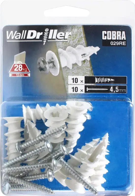 Дюбель для гипсокартона Cobra GKP 4x25 Photo 2