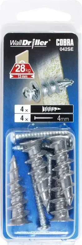 Cobra GKP 4x25 ZN Drywall Anchor Photo 2