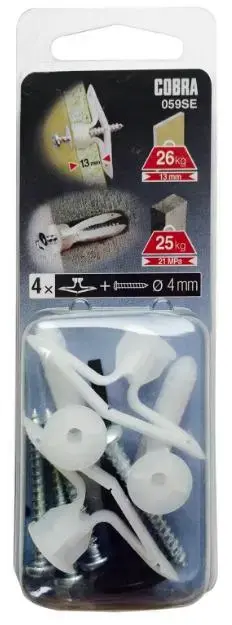 Cobra 059SE Nylon Drywall Anchor 7.4x31 mm Photo 2