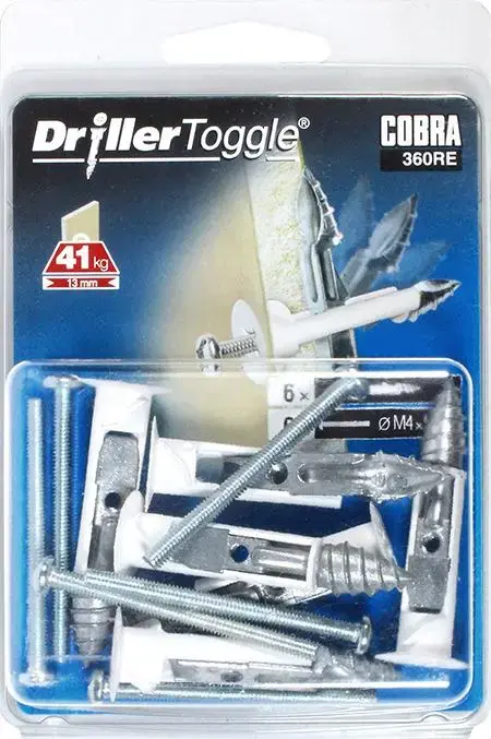 Дюбель Cobra Drywall Driller 10x53 мм, 6 шт. Photo 2