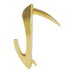Cobra 3040F Driven Drywall Hook, 18x20 mm, Brass, 4 Pieces