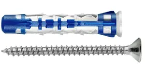 Нейлоновый дюбель с шурупом Elematic Bluefix 8x35 мм, 50 штук