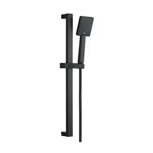 INVENA Patras AU-31-Z04-G Single-Function Shower Set, Black