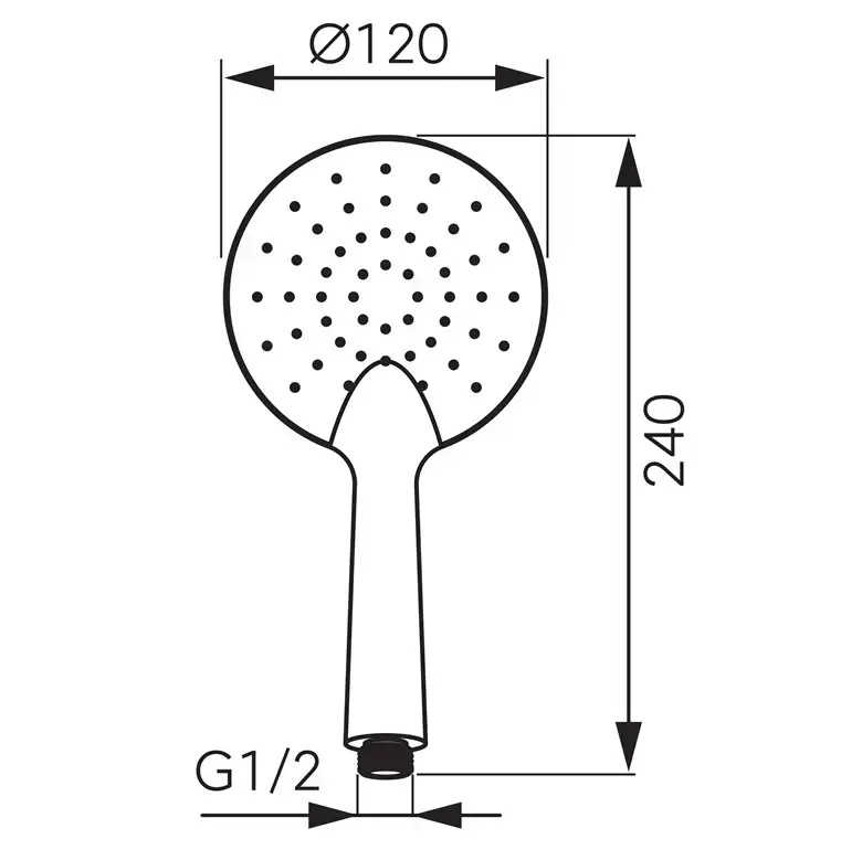 Ferro Phila S175BL Shower Head 120 mm Photo 2