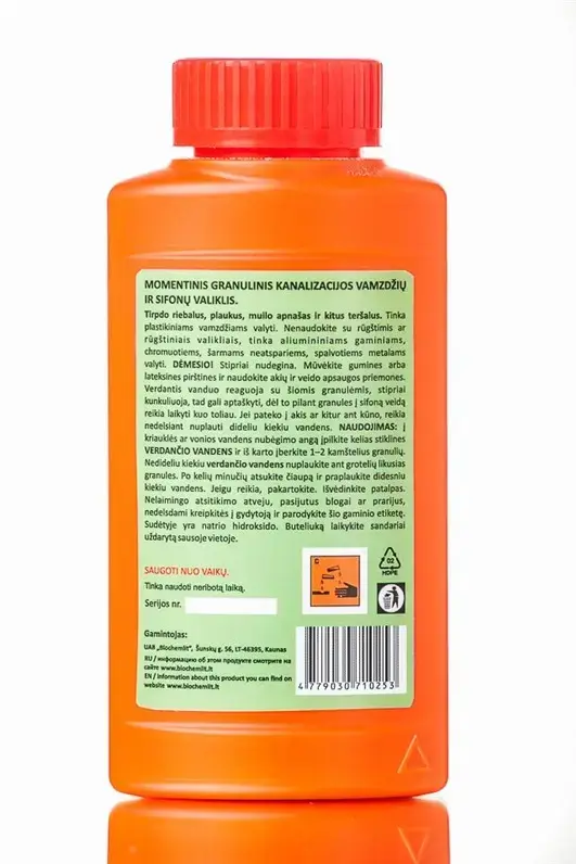 Средство для труб Ekonomis Verdančios Granulės 500 г Photo 2