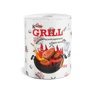 KARTIKA BBQ Paper Towels, 3-Ply, 200 Sheets, 1 Roll