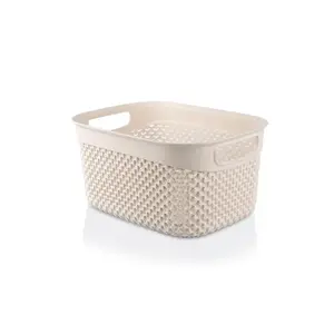 UCSAN Drop Design Storage Basket 3.3L Cream