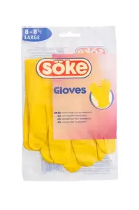 Soke Goves Protective Gloves, Yellow, Size L