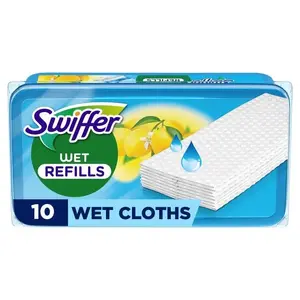 Swiffer Sweeper mitrās grīdas tīrīšanas salvetes, 10 gab.