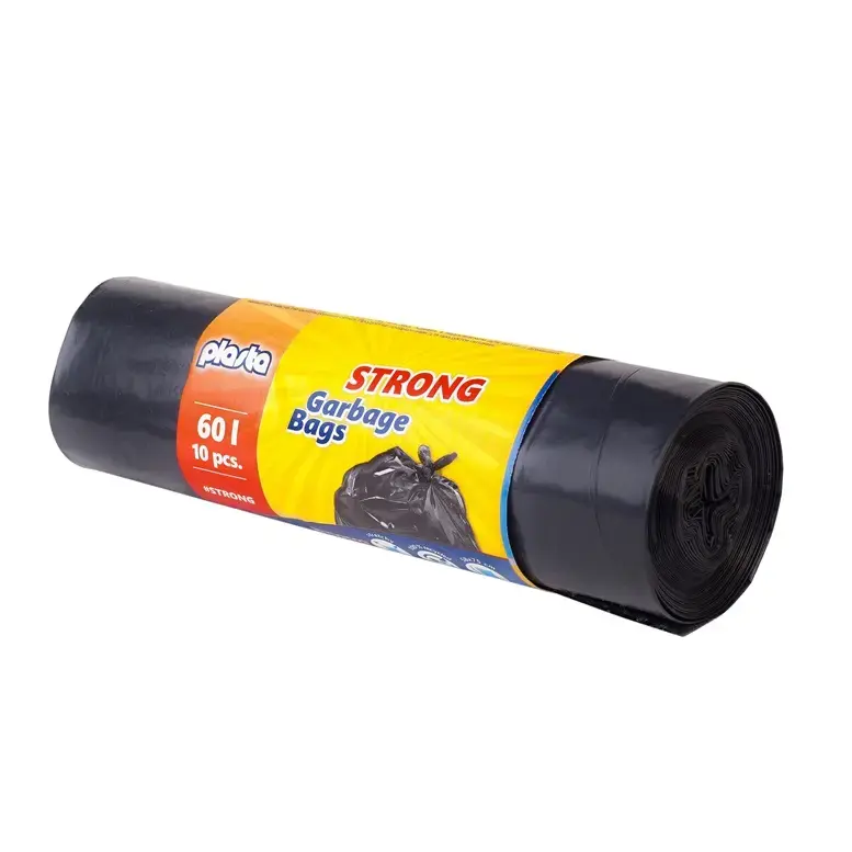 Plasta Strong 60L Garbage Bags, 10 Pieces Photo 2