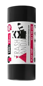 Plasta Strong Garbage Bags 100L, 10 Pieces