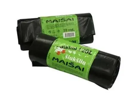 Atkritumu maisi Plasta Strong 120L, 10 gab. Photo 2
