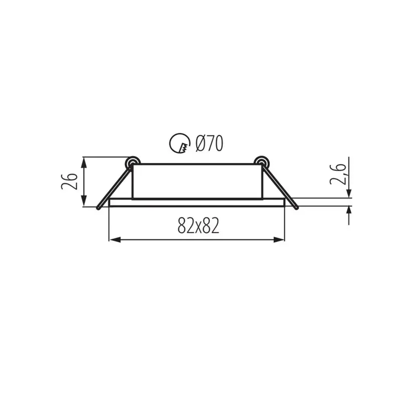 Kanlux DALLA DTL-B Surface-Mounted Spotlight Photo 2