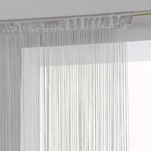 Atmosphera 103860B Thread Curtain Grey 90x200 cm