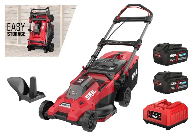 Аккумуляторная газонокосилка Skil Red GM1E0140BA Photo 2